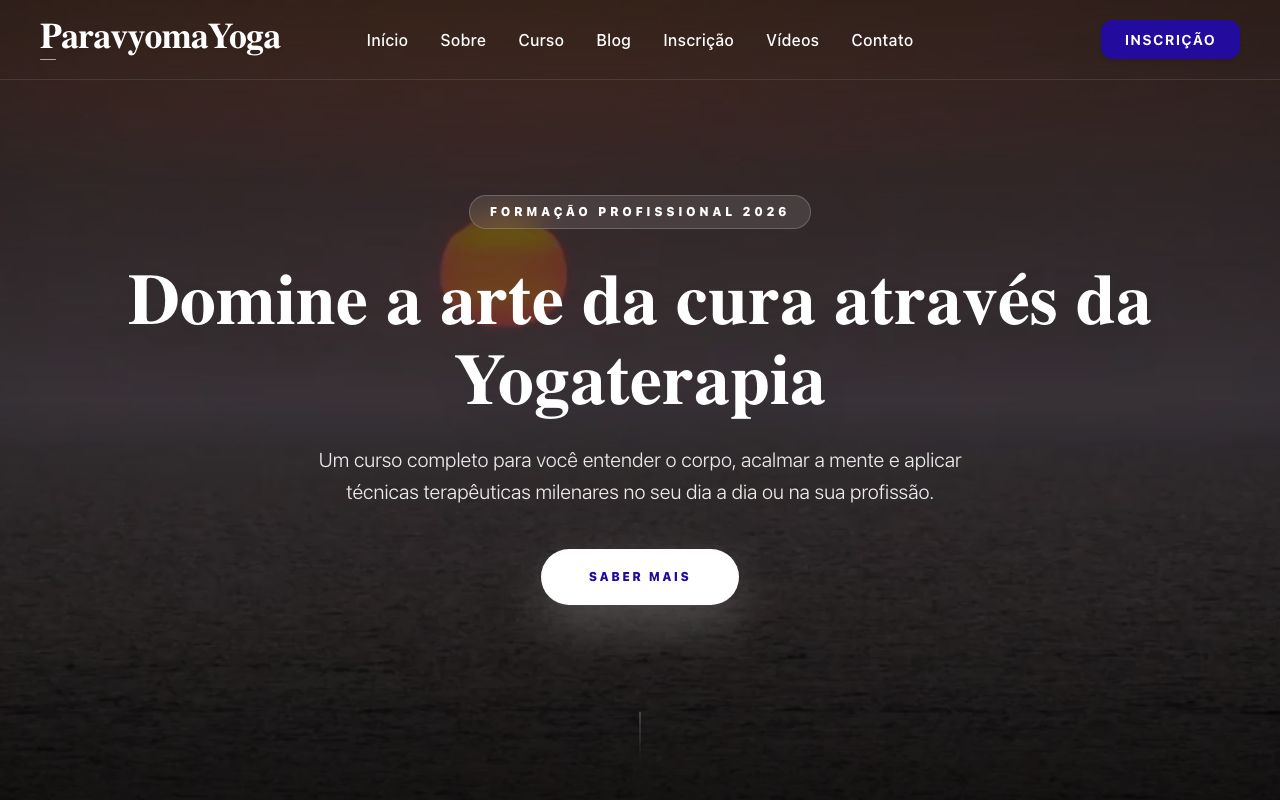 Screenshot Paravyoma Yoga